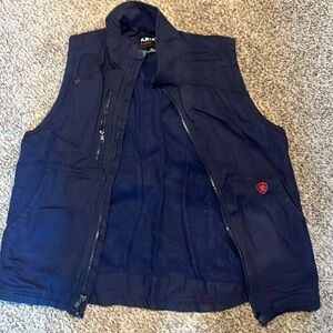 Ariat FR stretch canvas vest.